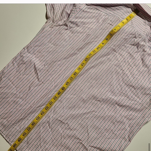 Untuckit Shirt Mens XL Slim Fit Pink Striped Long Sleeve Denning Button Down - Picture 6 of 8